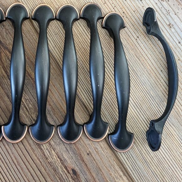 Set of 30 Liberty 3" Cabinet Drawer Pulls in Bronze with Copper Accents - Picture 2 of 4